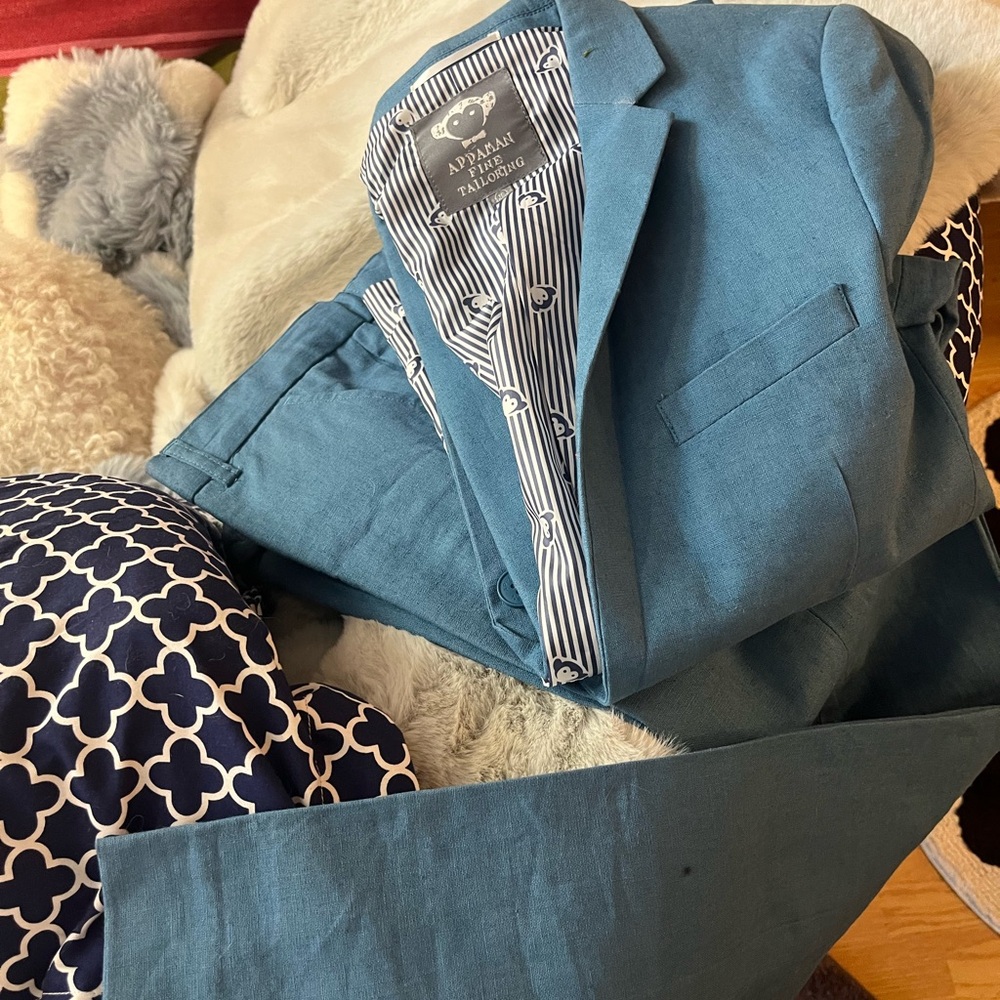Children’s Appaman Teal Suit in Cotton size 16